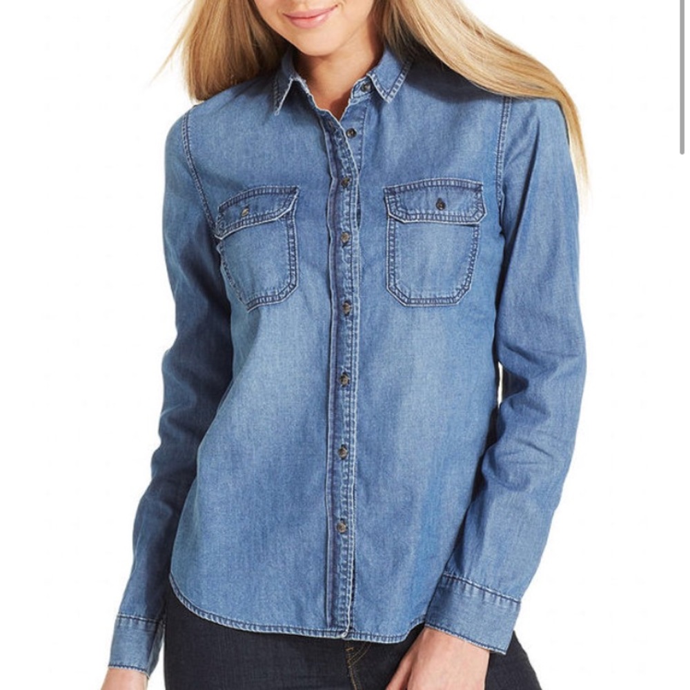 demon button up blouse